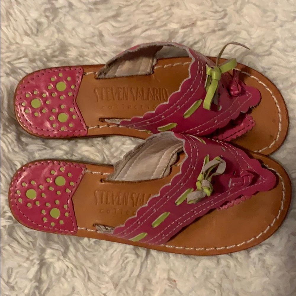 Girls size 11 Steven Salario pink sandals